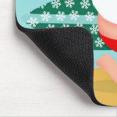 Santa at beach cartoon mousepad (Ecke)