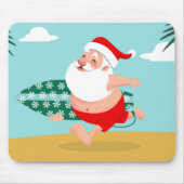 Santa at beach cartoon mousepad (Vorne)