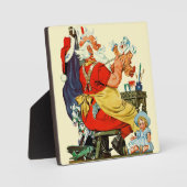 Santa at Work Fotoplatte (Vorderseite)