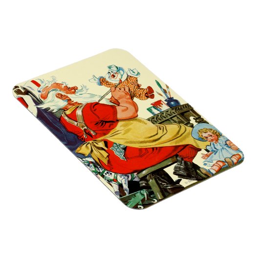 Santa at Work Magnet (Rechte Seite)