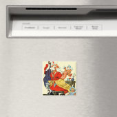 Santa at Work Magnet (In Situ (Geschirrspüler))