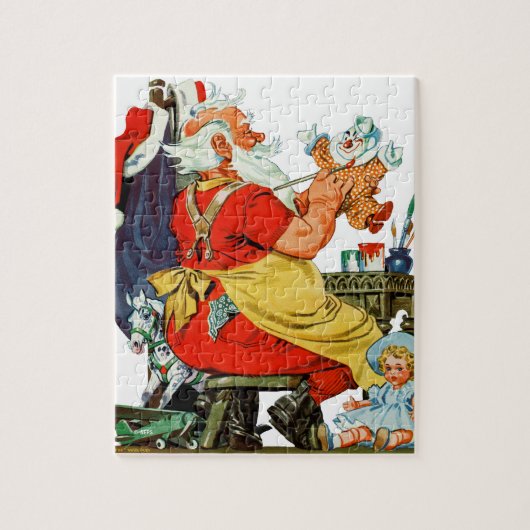 Santa at Work Puzzle (Vertikal)