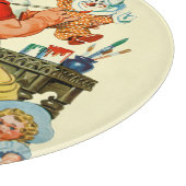 Santa at Work Schneidebrett (Ecke)