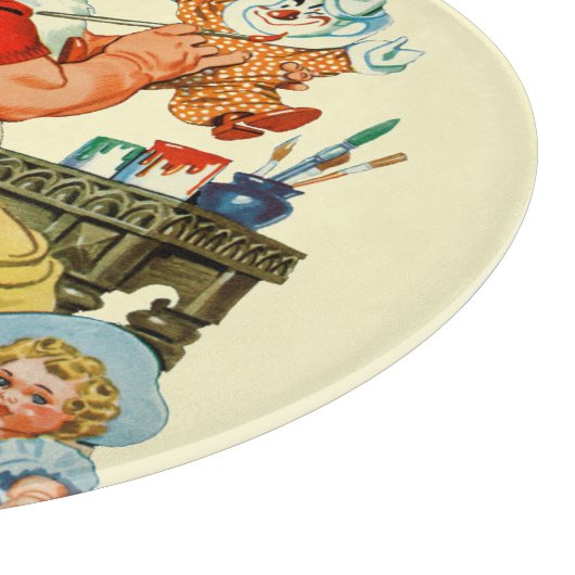 Santa at Work Schneidebrett (Ecke)