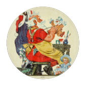 Santa at Work Schneidebrett (Vorderseite)