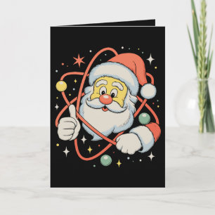 Santa Atom Weihnachten Wissenschaft Xmas Urlaub