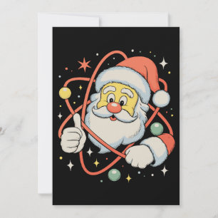 Santa Atom Weihnachten Wissenschaft Xmas Urlaub