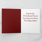 Santa auf dem Dach Karte (Innenseite)