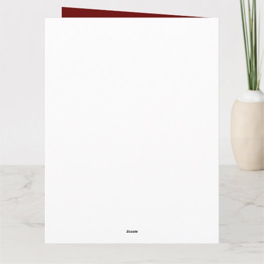 Santa auf dem Dach Karte (Rückseite)