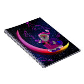 Santa auf dem Mond Notizblock (Rechte Seite)