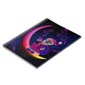 Santa auf dem Mond Notizblock (Linke Seite)