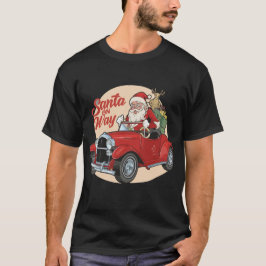 Santa auf dem Weg T-Shirt