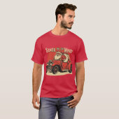 Santa auf dem Weg T-Shirt (Vorne ganz)