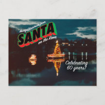Santa auf der Postkarte 1
