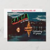 Santa auf der Postkarte 1 (Vorne/Hinten)