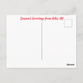 Santa auf der Postkarte 2 (Rückseite)