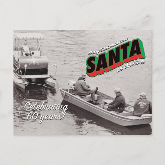 Santa auf der Postkarte 6 (Vorderseite)