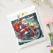 Santa auf einem Motorrad Geschenktütchen (Versiegelt)