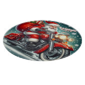Santa auf einem Motorrad Schneidebrett (Ecke)