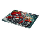 Santa auf einem Motorrad Schneidebrett (Ecke)