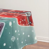Santa auf einem Motorrad Tischdecke (Beispiel)