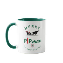 Santa auf einem Stier-Schlitten – Forex Pipmas-Ges