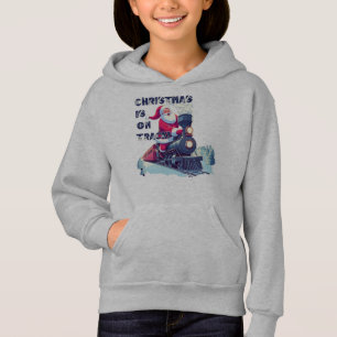 Santa auf einem Zug Hoodie