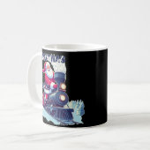 Santa auf einem Zug Kaffeetasse (Vorderseite Links)