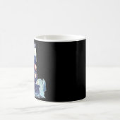 Santa auf einem Zug Kaffeetasse (Mittel)