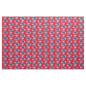 Santa auf einem Zug Stoff (Yard (91,4 cm))