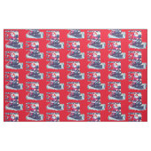 Santa auf einem Zug Stoff (Fat Quarter (45,7 x 55,9 cm))