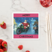 Santa auf einer Papierserviette (Beispiel)