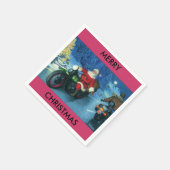 Santa auf einer Papierserviette (Ecke)