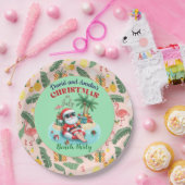 Santa auf einer tropischen Insel Weihnachten im Ju Pappteller (Party)