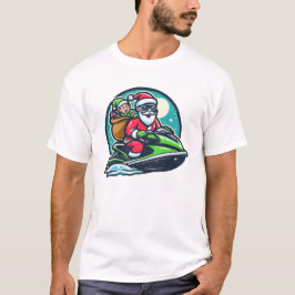Santa auf Jetski T-Shirt