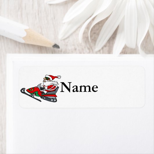 Santa auf Schneemobil (Insitu)