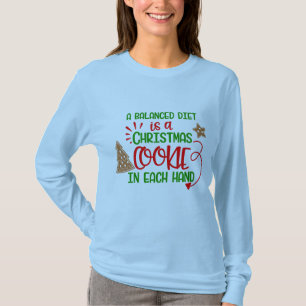 Santa ausgewogene Ernährung versuchte, gute lusti T-Shirt