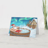 Santa außer Dienst Karte (Vorderseite)