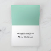 Santa außer Dienst Karte (Innenseite)