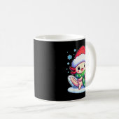 Santa Axolotl Funny Cute Xmas Funny Christmas Kaffeetasse (VorderseiteRechts)