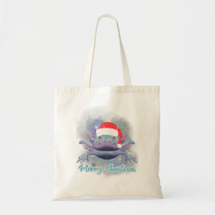 Santa Axolotl - Weihnachtsdesign im Weltraum Tragetasche