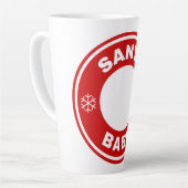 Santa Babe Custom Personalize Melanin Weihnachten Milchtasse (Linke Ecke)