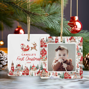 Santa Baby 1. Weihnachtsfeier Foto Ornament