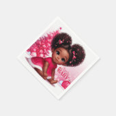 Santa Baby Afro Puff Säugling Girl Serviette (Ecke)