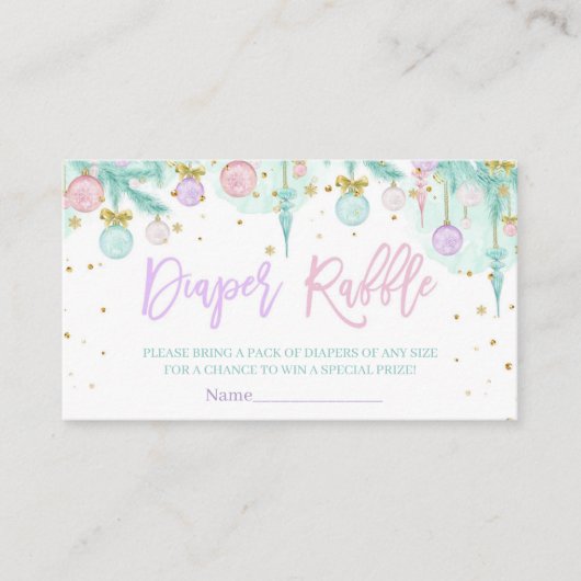 Santa Baby Baby Dusche Begleitkarte (Vorderseite)