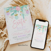 Santa Baby Baby Dusche Einladung