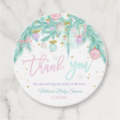 Santa Baby Baby Dusche Geschenkanhänger (Vorderseite)