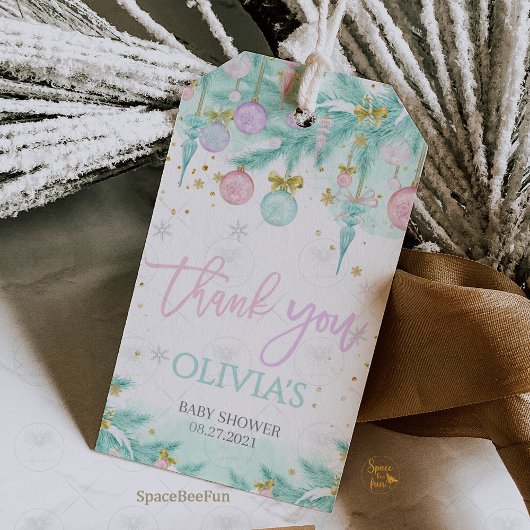 Santa Baby Baby Dusche Geschenkanhänger