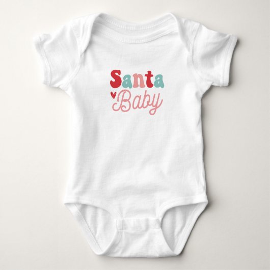Santa Baby Baby Strampler (Vorderseite)