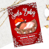 Santa Baby - Babydusche Einladung